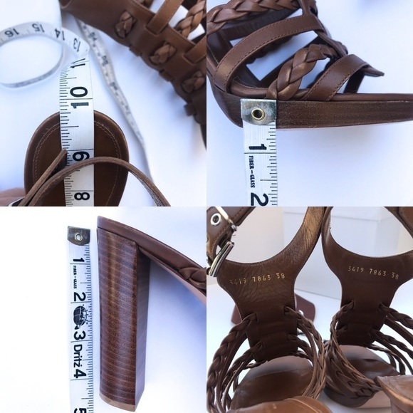 Gianvito Rossi Luggage Braid Block Heel Sandal - Picture 8 of 8